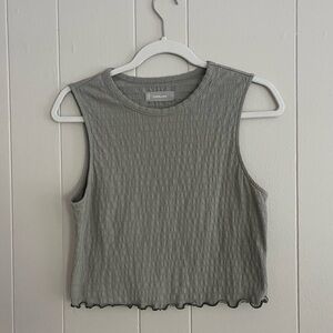 Everlane Green Cropped Tank